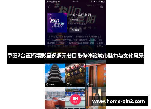 阜阳2台直播精彩呈现多元节目带你体验城市魅力与文化风采
